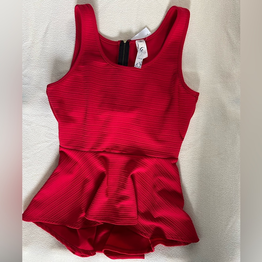 Cute Gracie Dressy Red Top Never Worn
